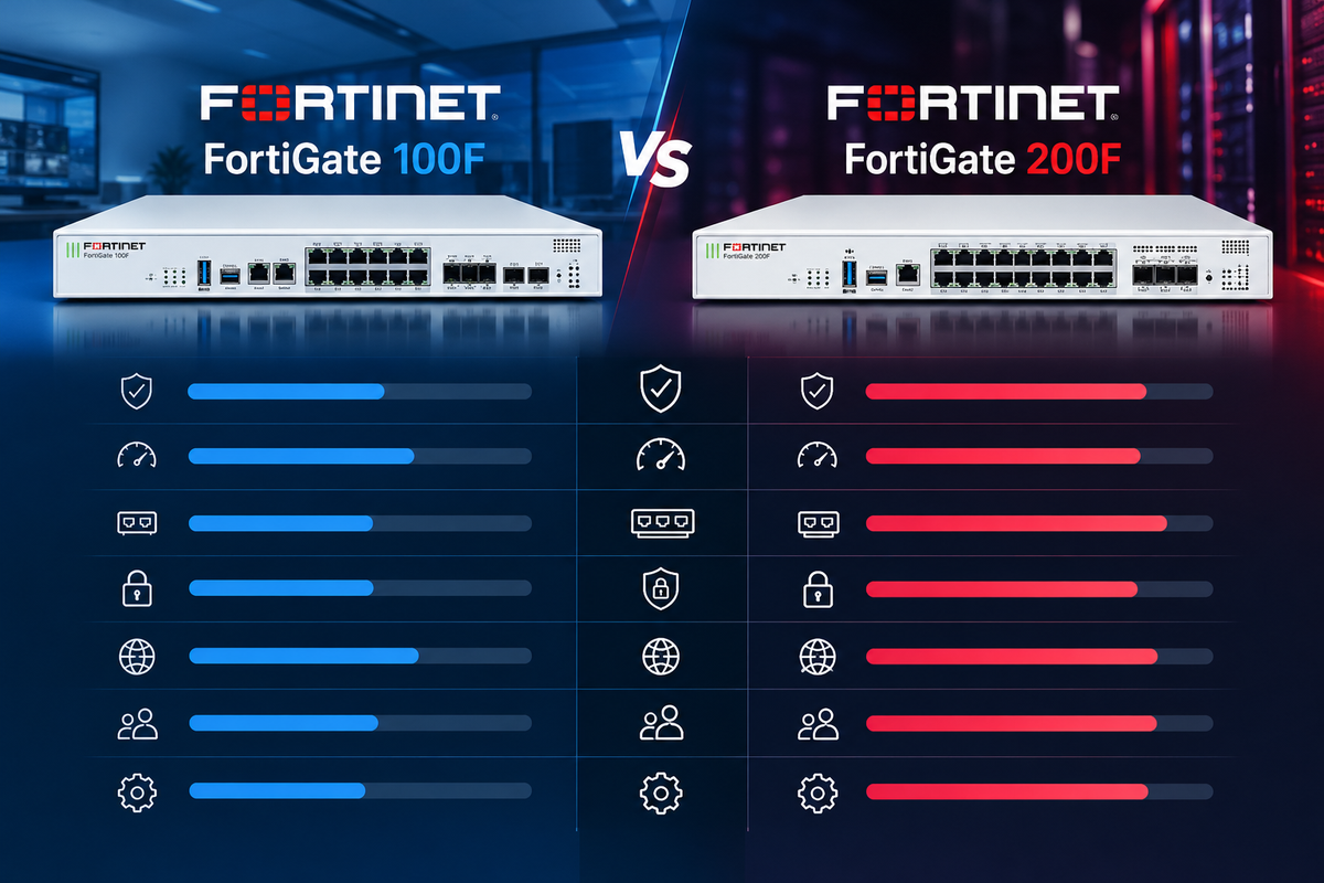 FortiGate 100F vs 200F: qual escolher para média empresa?